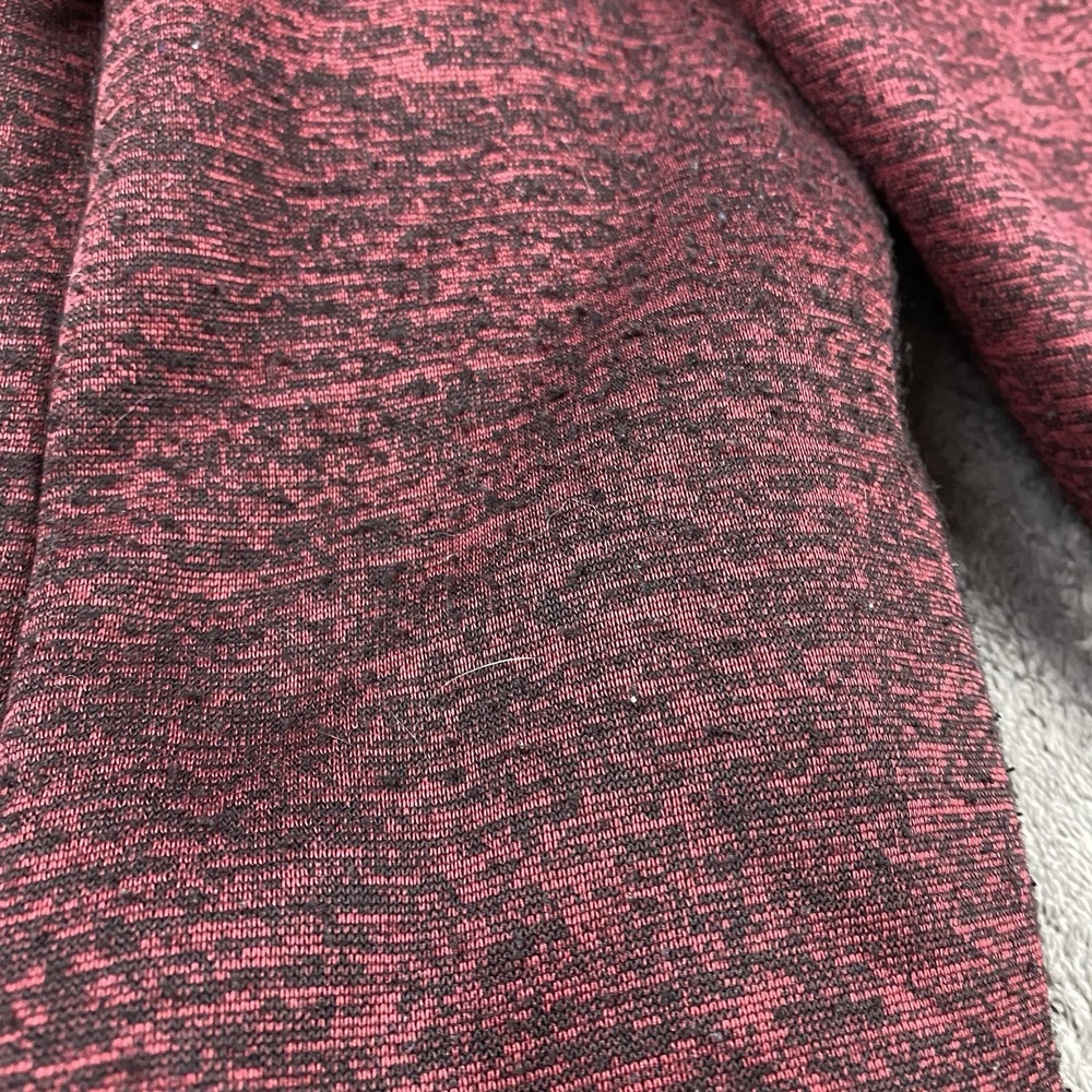 Range Fleece Full Zip Hoodie Sweatshirt Mens Large Red Black Pattern - Picture 10 of 16